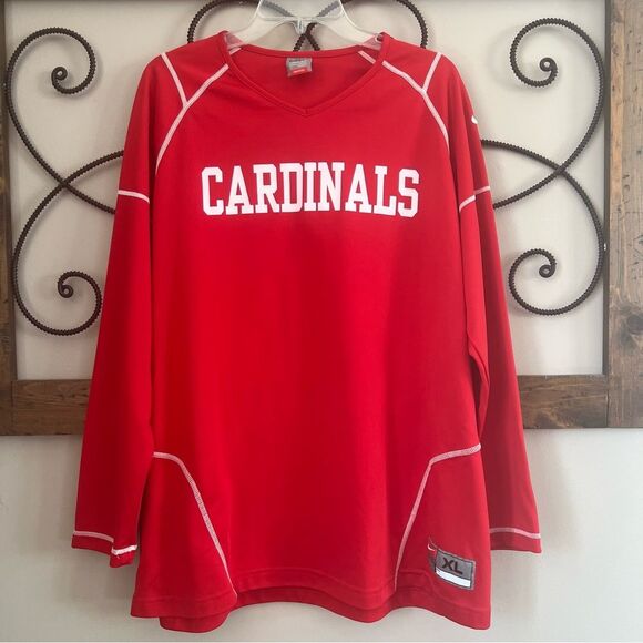 Nike Dri-Fit Women’s Cardinal Red White Jersey Size XL - Picture 1 of 11